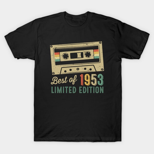 70 Years Old Best Of 1953 Cassette T-Shirt by baggageruptured